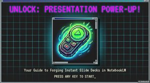 NotebookLM Slide Decks : A Quickstart Tutorial